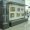 4 HLS System display cases for the reception area of the airport.