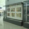 4 HLS System display cases for the reception area of the airport.