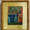 Edward Burne-Jones (Birmingham 1833 - 1898 London) 
The King's Wedding, 1870, Gouache, Gold geölt auf Vellum/Pergament , 32 x 26 cm 