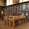 Restored historic table cases with wooden bases and development of new display cases adapted to the historic look showing the collection of the Enlightenment Gallery.