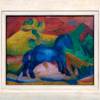 „Das blaue Pferdchen“ von Franz Marc aus dem Jahre 1912 ist Teil der Dauerausstellung im Landesmuseum Saarbrücken. Foto: Ute Dietzen-Seitz